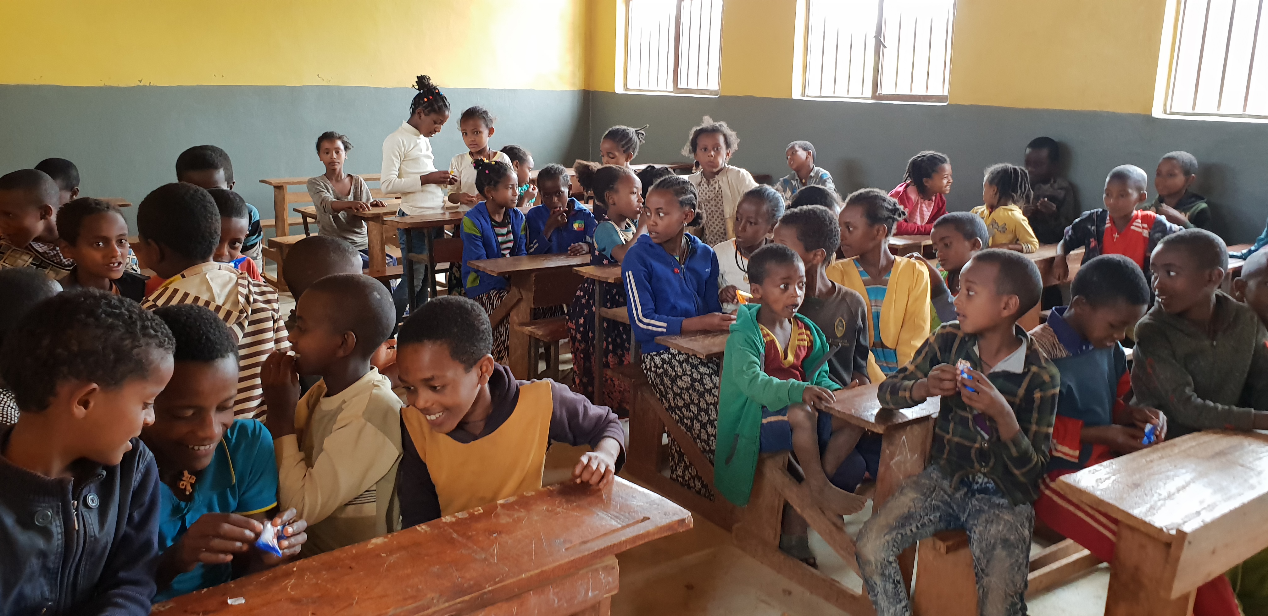 Schule im äthiopischen Wush Wush