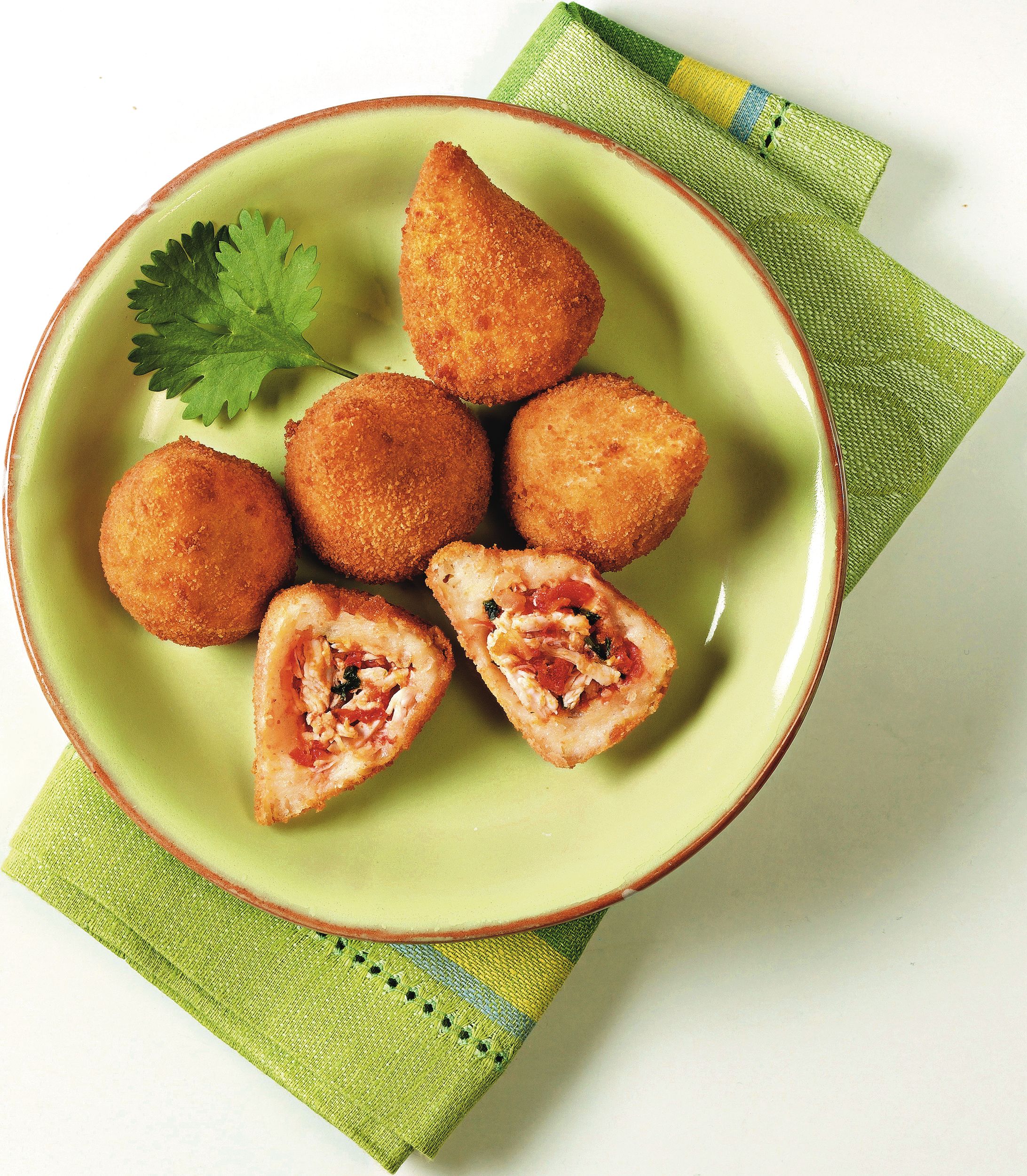 Coxinhas Hähnchenkroketten Service-Bund