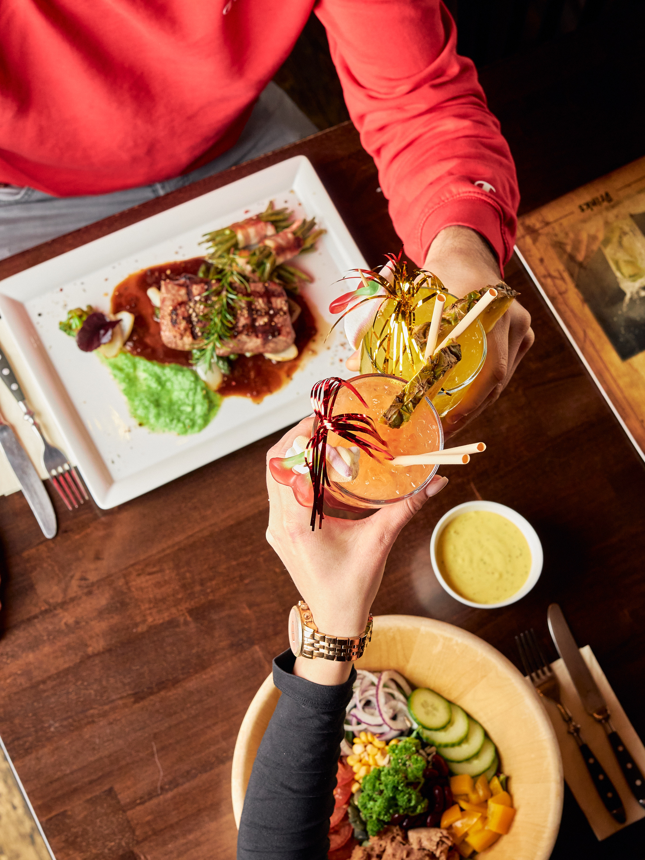 Obs Steak oder Salat. Obs Steak oder Salat.