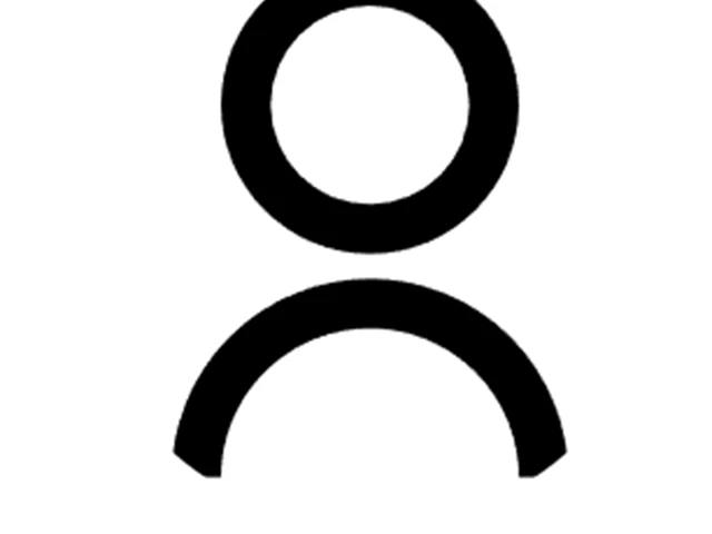 PLATZ Schwarz-weißes Bild einer Person im Kreis.