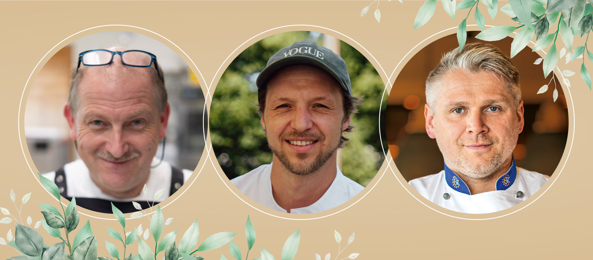 Drei Chefs ein Ziel Collage von Männern mit unterschiedlichen Gesichtsausdrücken