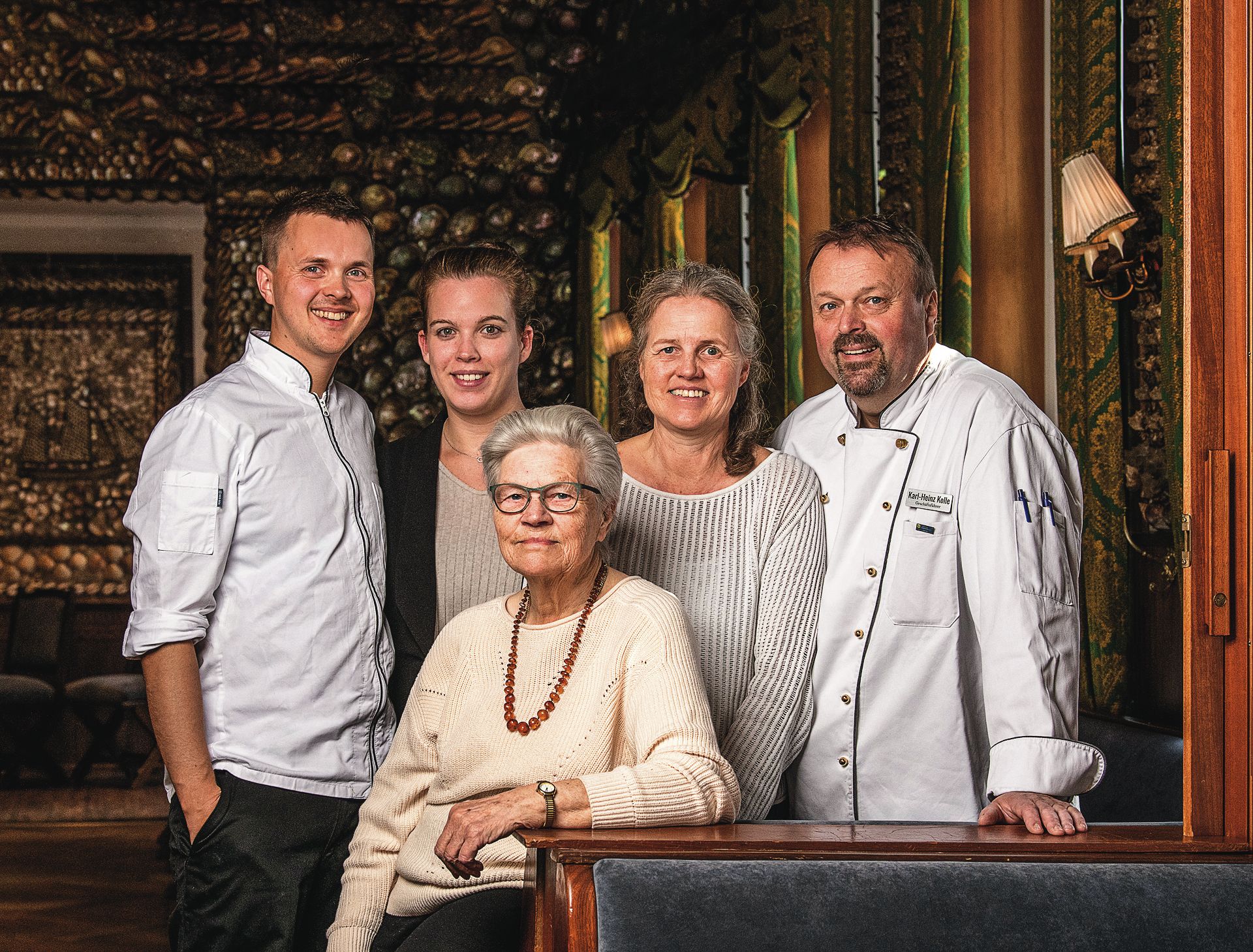 Erik, Lara, Heidi, Karl-Heinz und Erika Kolle.