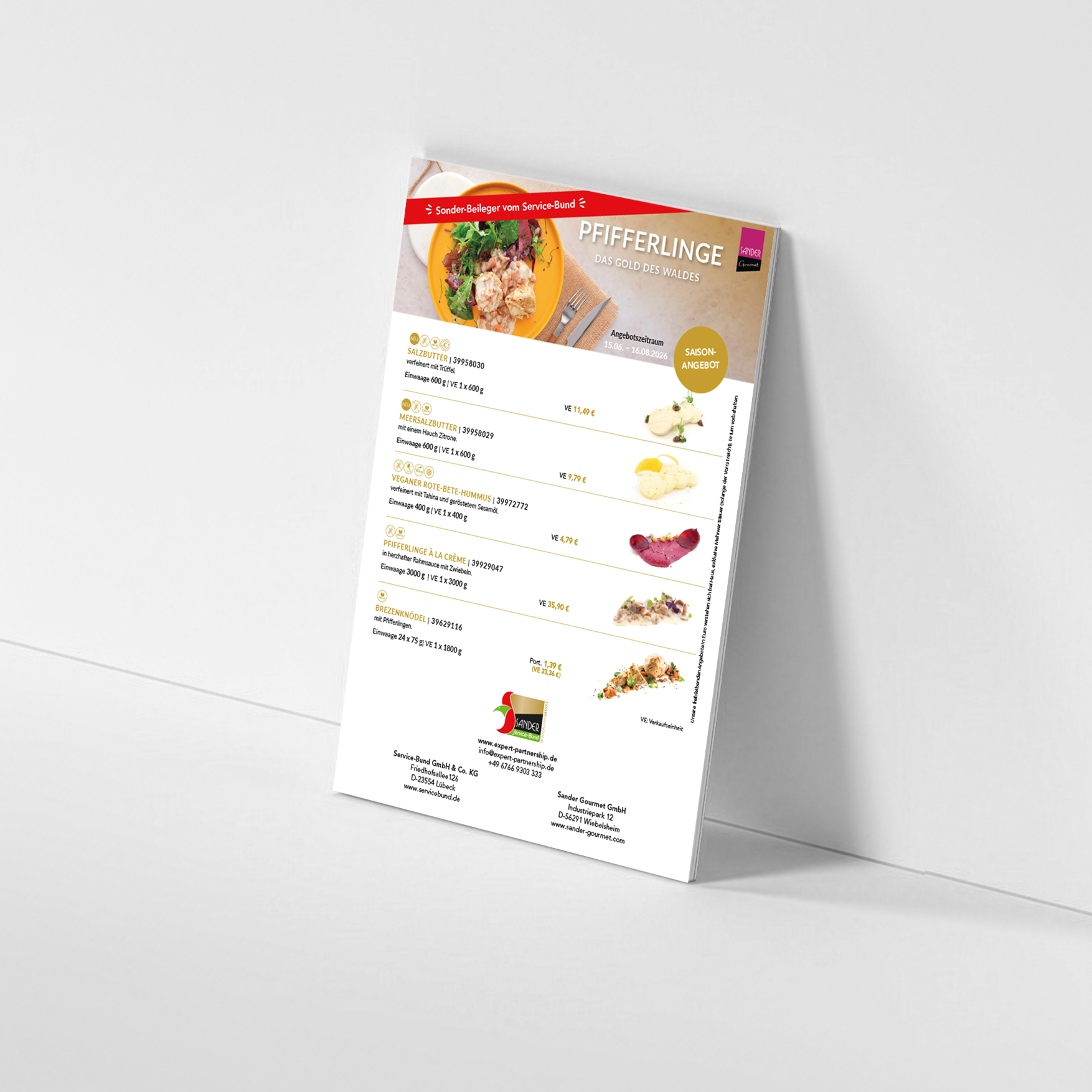 Wenn die Pfifferlingssaison beginnt, sind kulinarische Highlights garantiert. Mit dem gleichnamigen Saisonangebot stehen hochwertige Beilagen und Feinkostprodukte zur Verfügung, die herbstliche und sommerliche Gerichte ergänzen. Der Angebotszeitraum läuft vom 15. Juni bis 16. August 2026.
