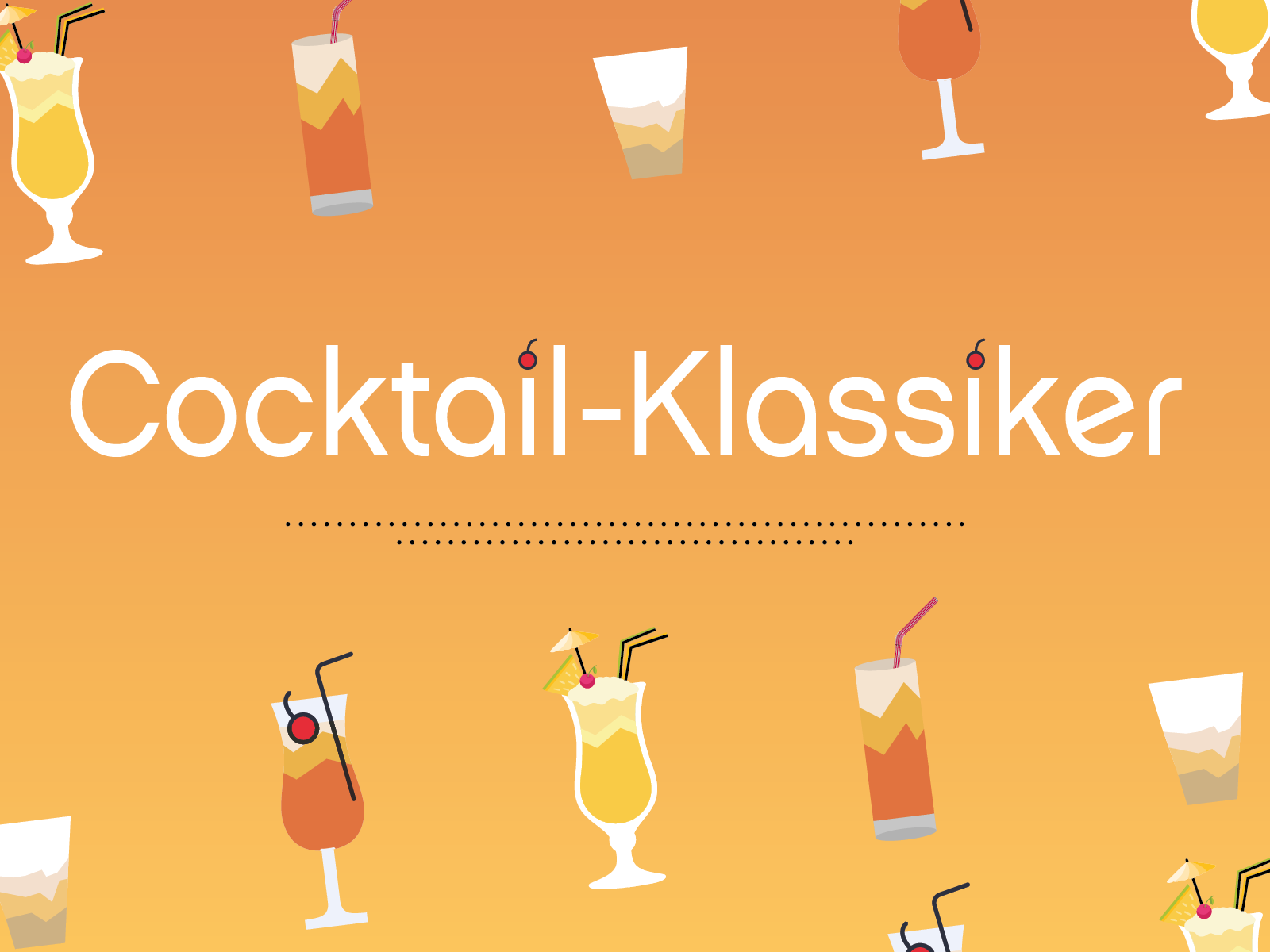 Cocktail- Klassiker Header