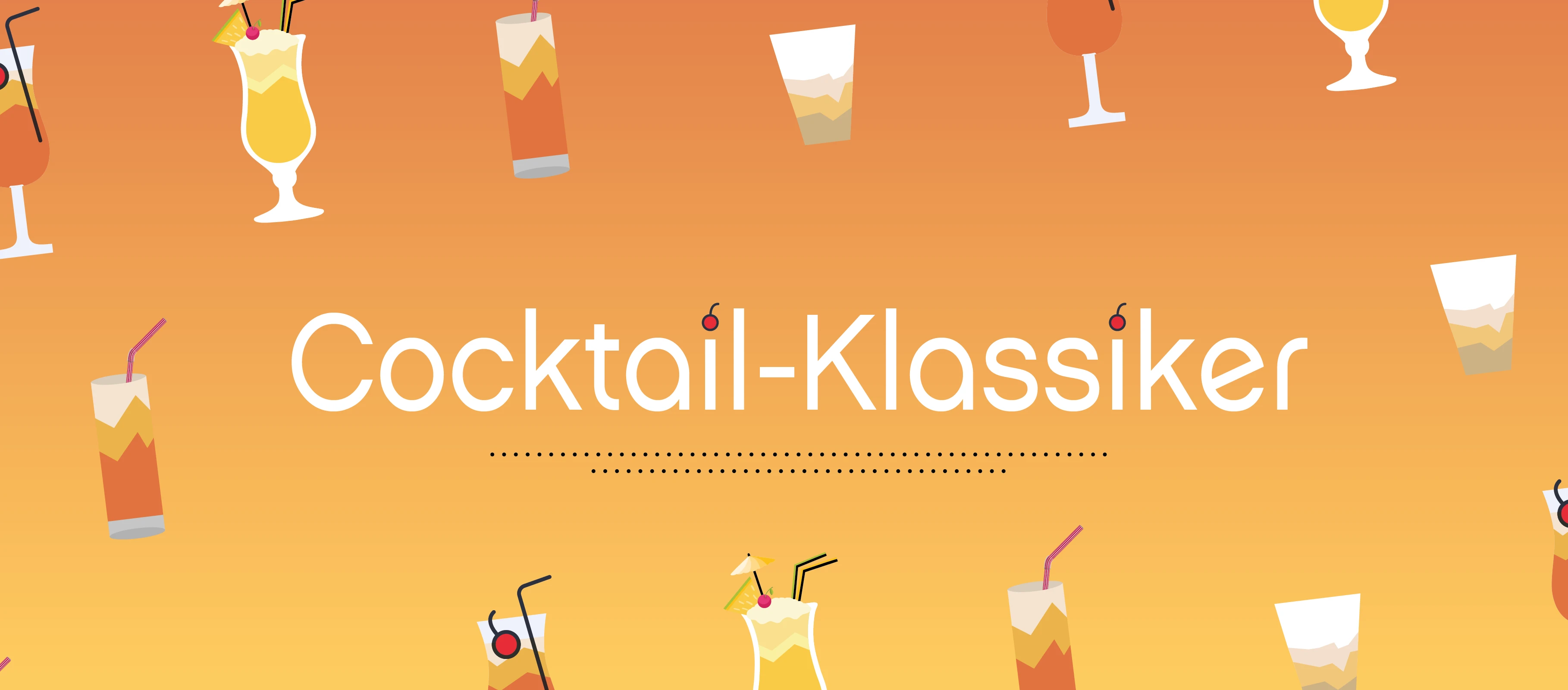 Cocktail-Klassiker Dry Martini Cocktail-Klassiker Header
